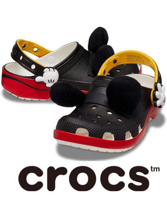 CROCS Other - Crocs Unisex Kids Disney Mickey Mouse Clogs Shoes SZ 9 Toddler